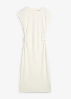 Vestido midi de mezcla de viscosa suave