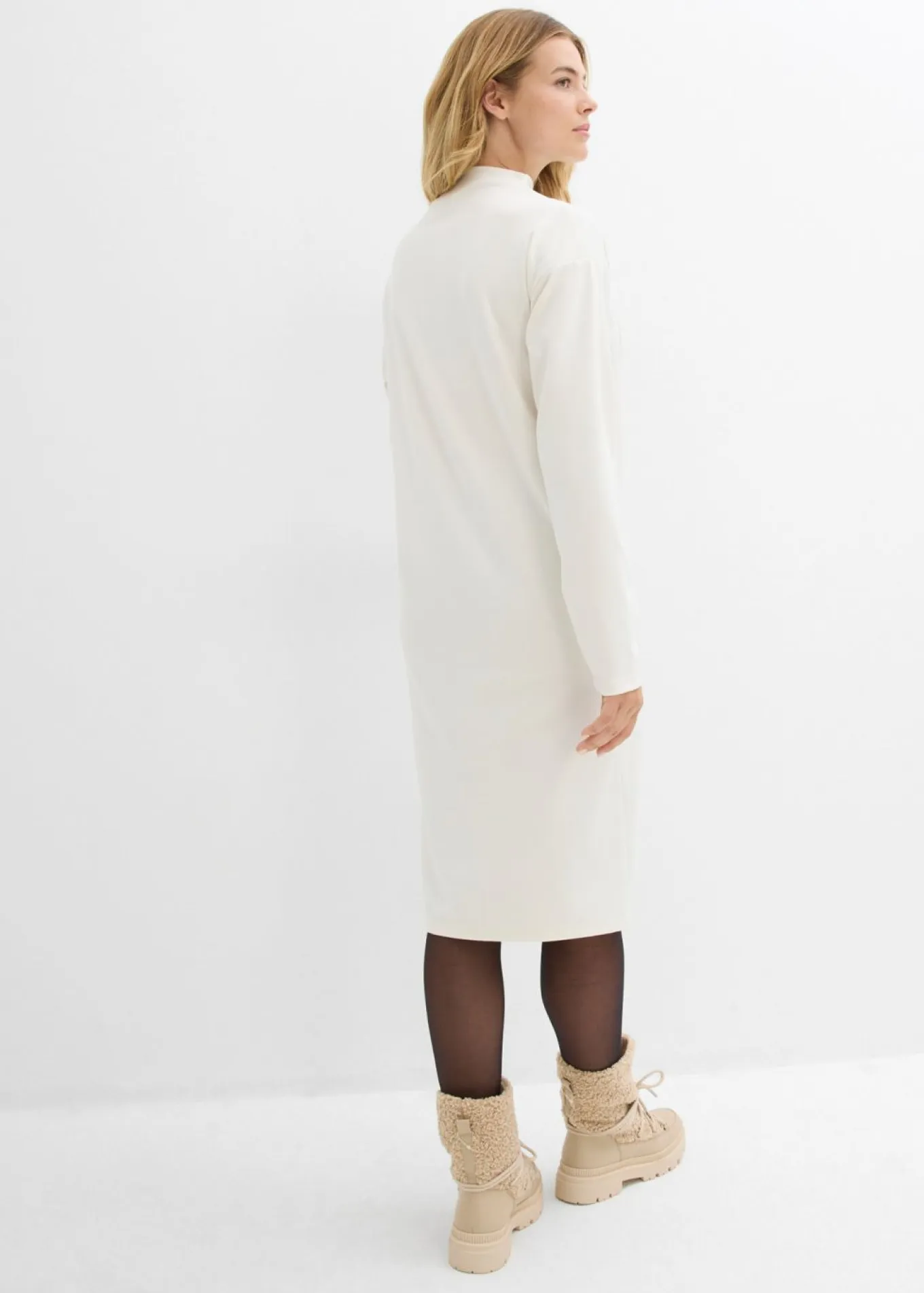 Vestido midi de mezcla de viscosa