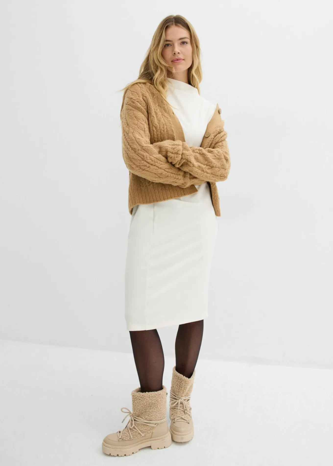 Vestido midi de mezcla de viscosa