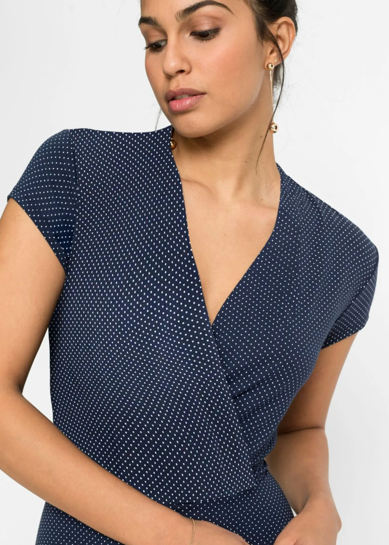 Vestido midi de mezcla de viscosa