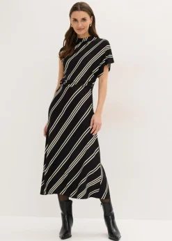 Vestido midi de mezcla de viscosa suave
