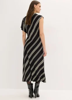 Vestido midi de mezcla de viscosa suave