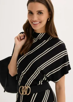 Vestido midi de mezcla de viscosa suave