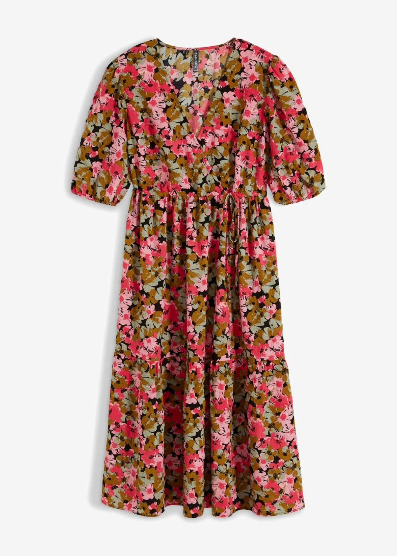 Vestido midi de mezcla de viscosa