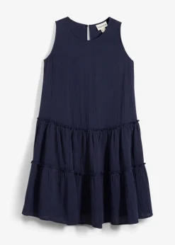 Vestido midi de muselina ligera