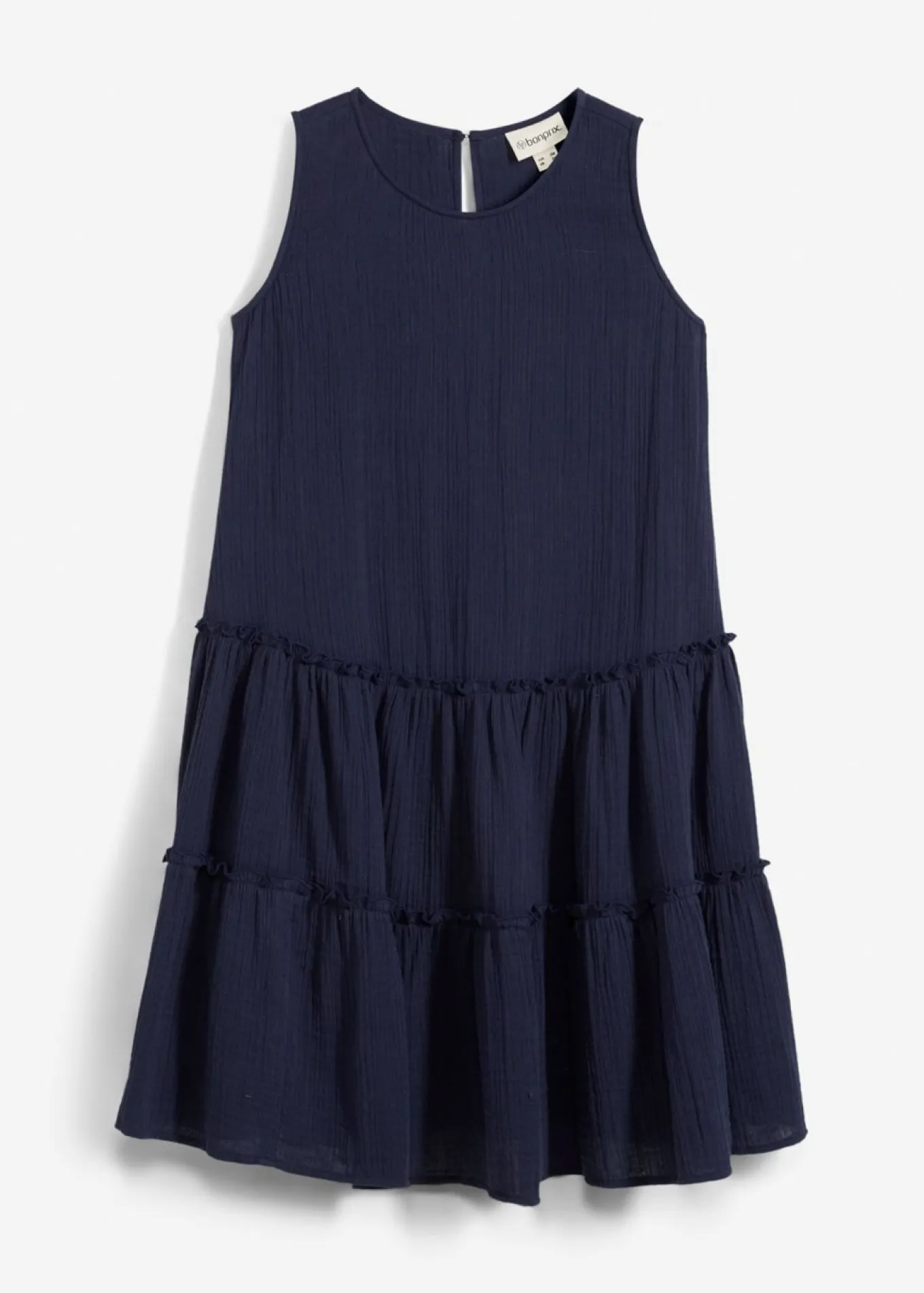 Vestido midi de muselina ligera