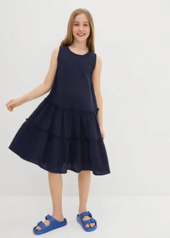 Vestido midi de muselina ligera