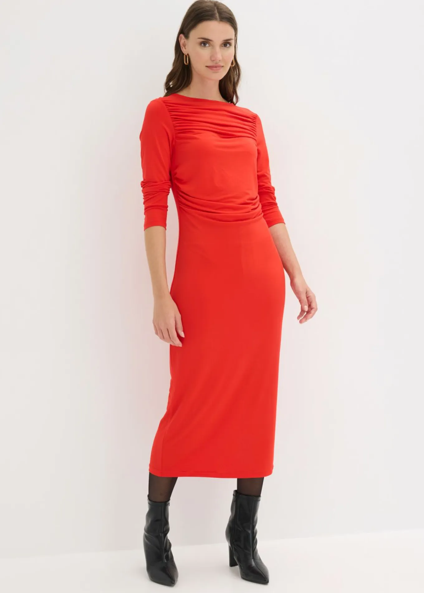 Vestido midi de punto