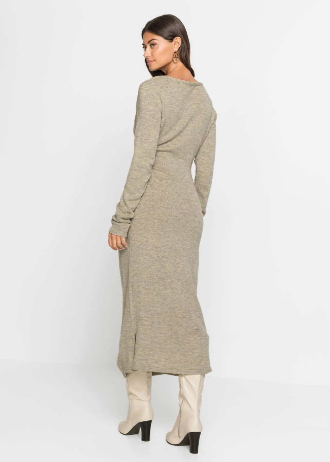 Vestido midi de punto