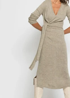 Vestido midi de punto