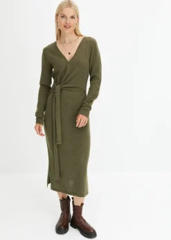 Vestido midi de punto