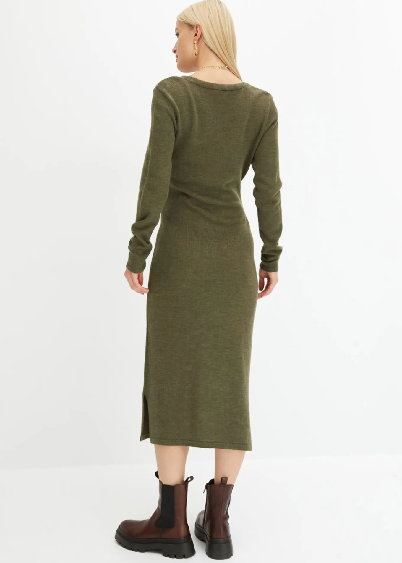 Vestido midi de punto
