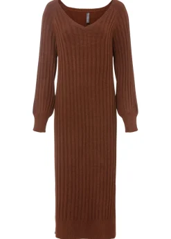 Vestido midi de punto