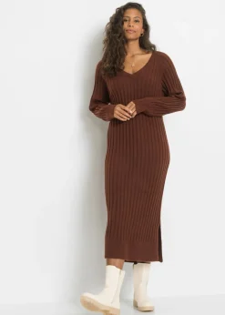 Vestido midi de punto