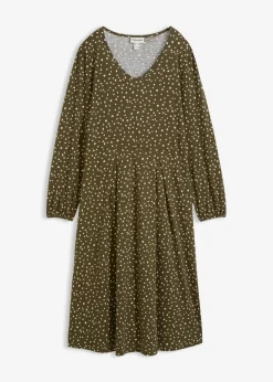 Vestido midi de punto de algodón