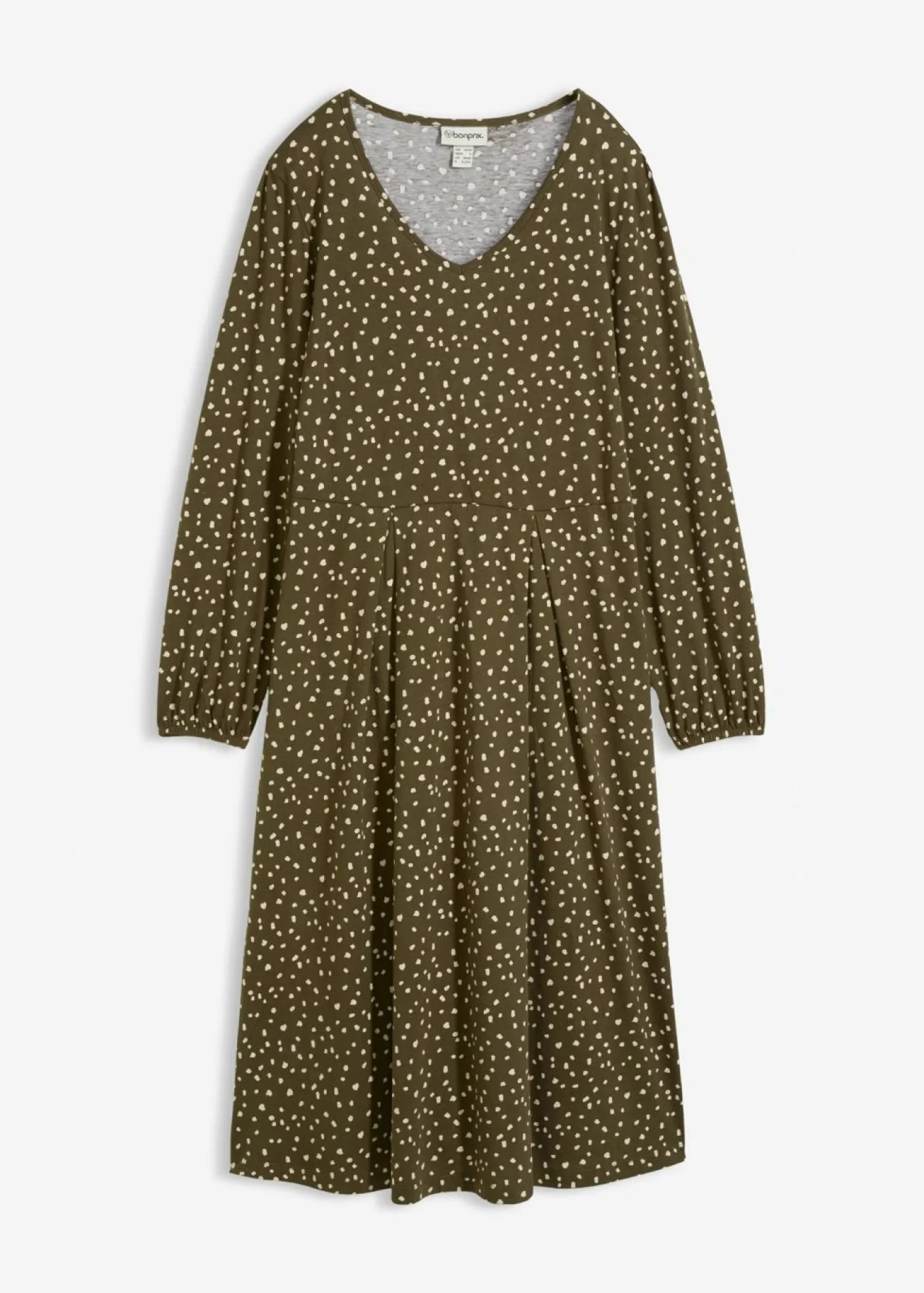 Vestido midi de punto de algodón