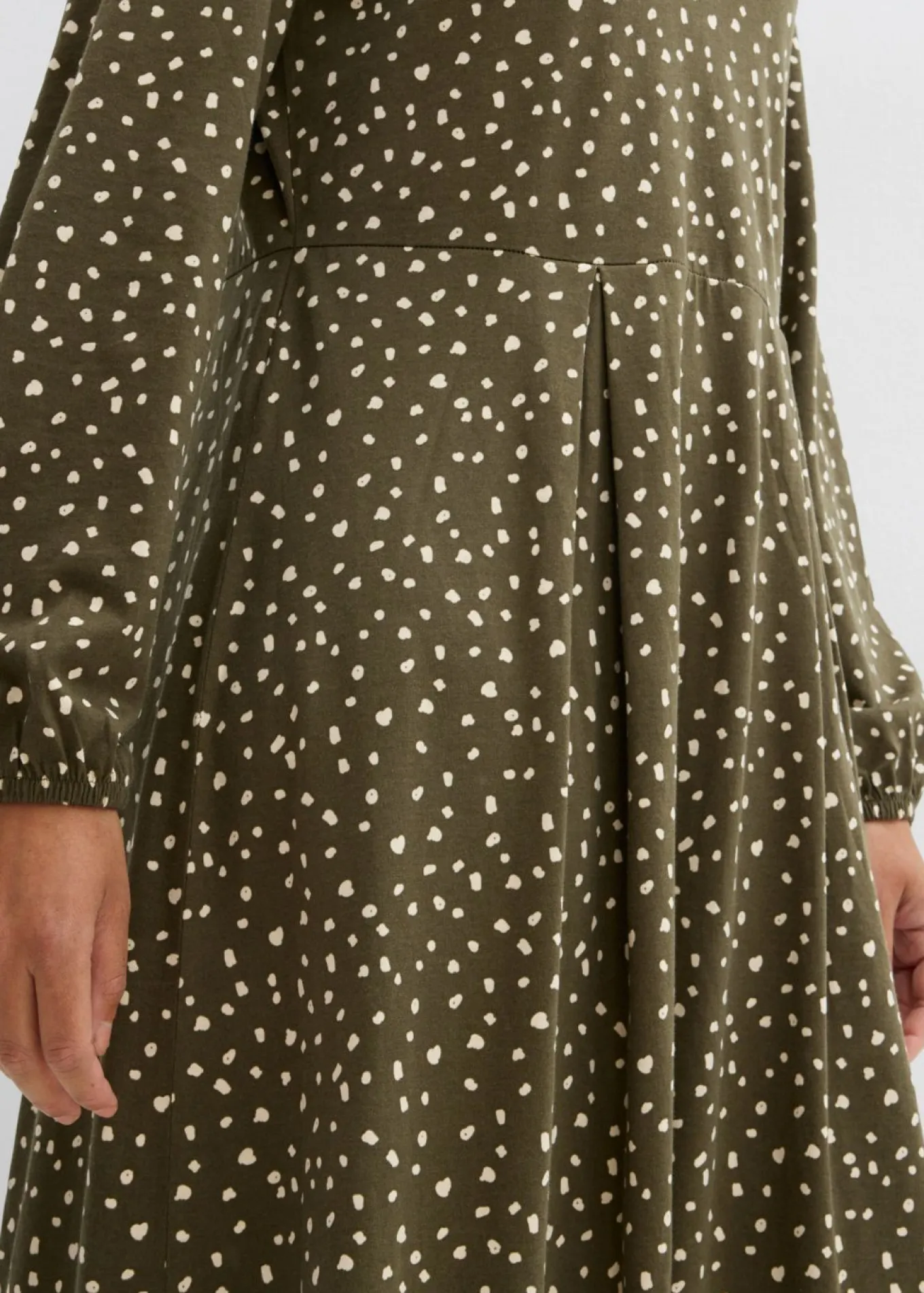 Vestido midi de punto de algodón