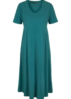 Vestido midi de punto de algodón
