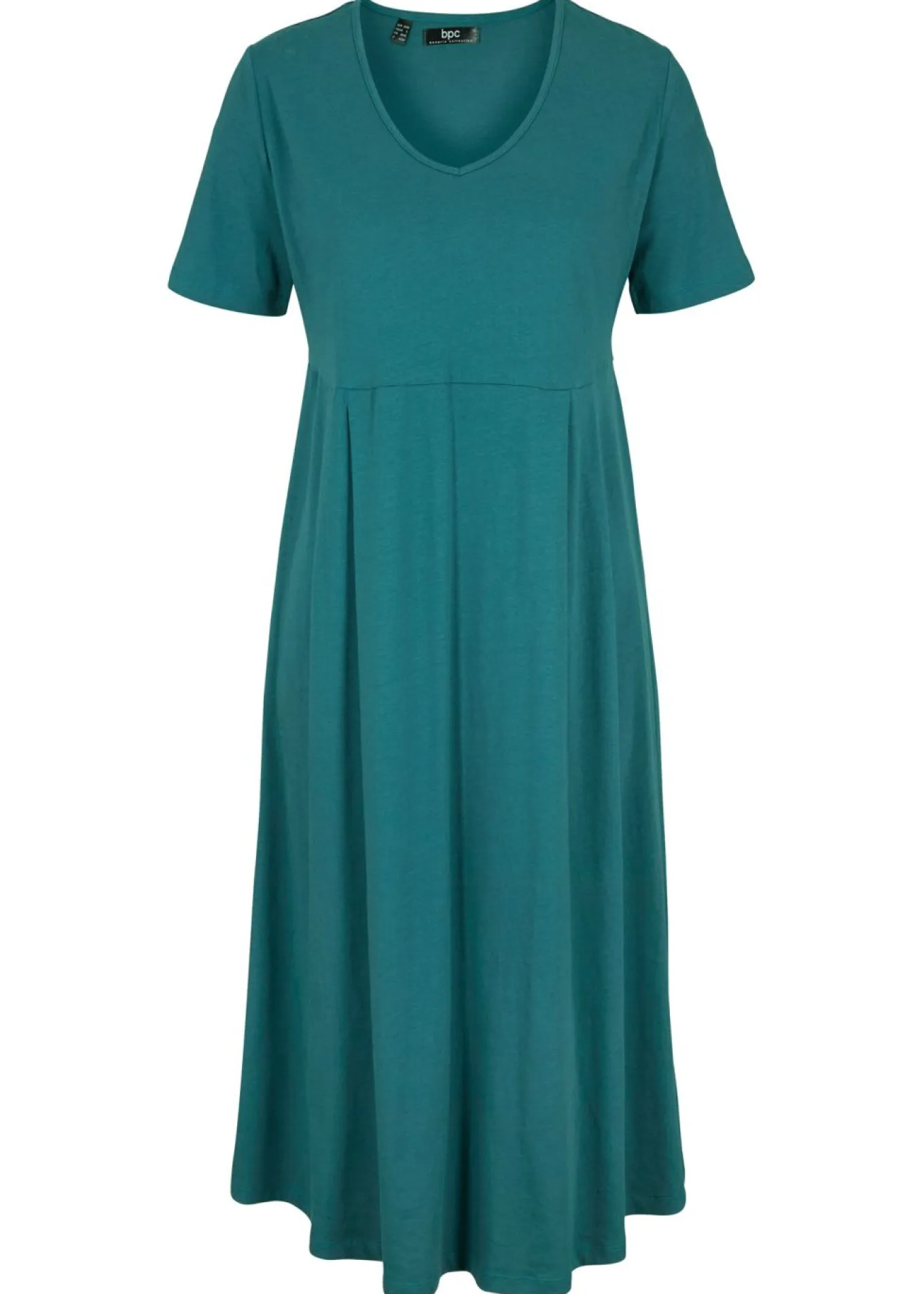Vestido midi de punto de algodón