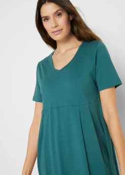 Vestido midi de punto de algodón