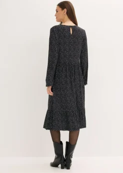 Vestido midi de punto de mezcla de viscosa