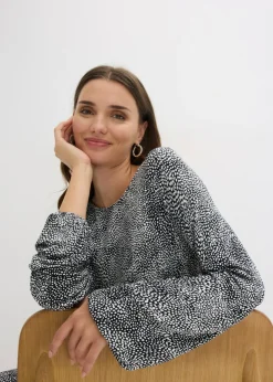 Vestido midi de punto de mezcla de viscosa