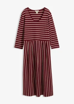 Vestido midi de punto de algodón
