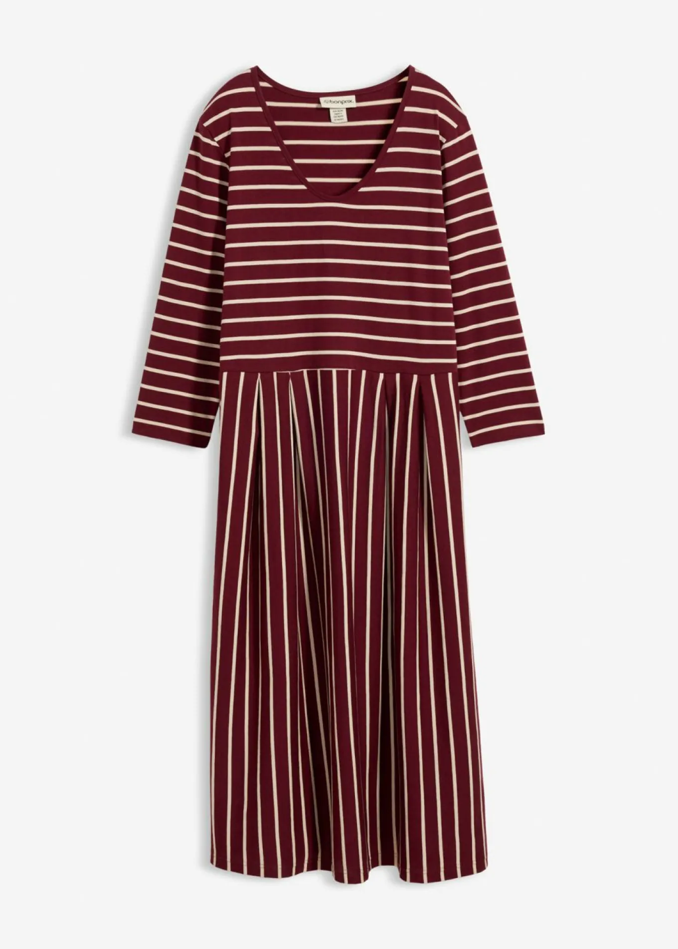 Vestido midi de punto de algodón