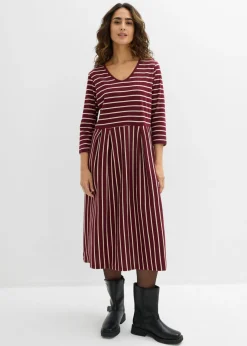 Vestido midi de punto de algodón