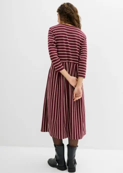 Vestido midi de punto de algodón