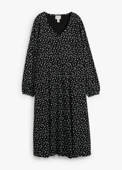 Vestido midi de punto de algodón