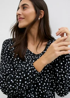 Vestido midi de punto de algodón