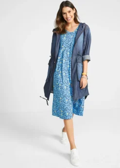 Vestido midi de punto de algodón