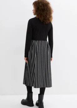 Vestido midi de punto de algodón