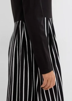 Vestido midi de punto de algodón