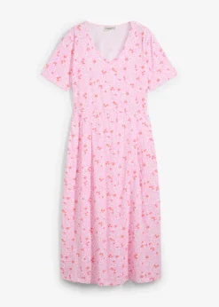 Vestido midi de punto de algodón
