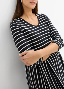 Vestido midi de punto de algodón