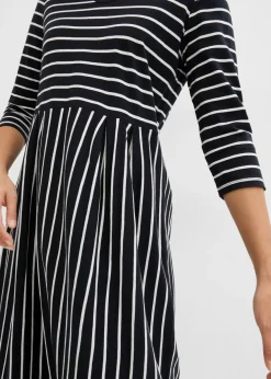 Vestido midi de punto de algodón