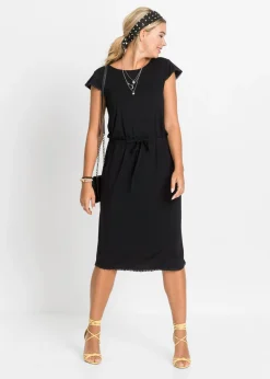 Vestido midi de punto en viscosa sostenible