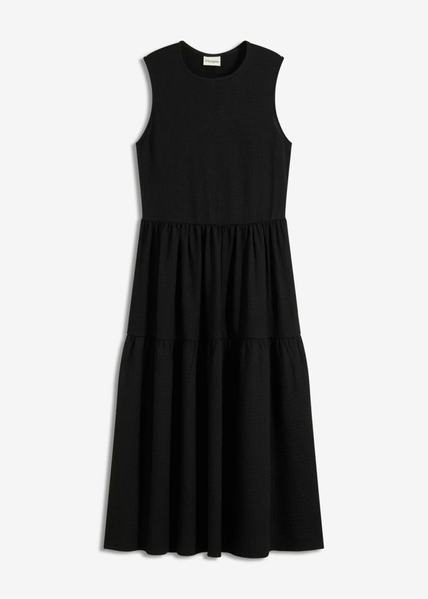 Vestido midi de punto estructurado con escote en la espalda