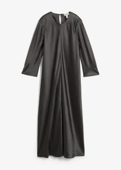 Vestido midi de satén brillante