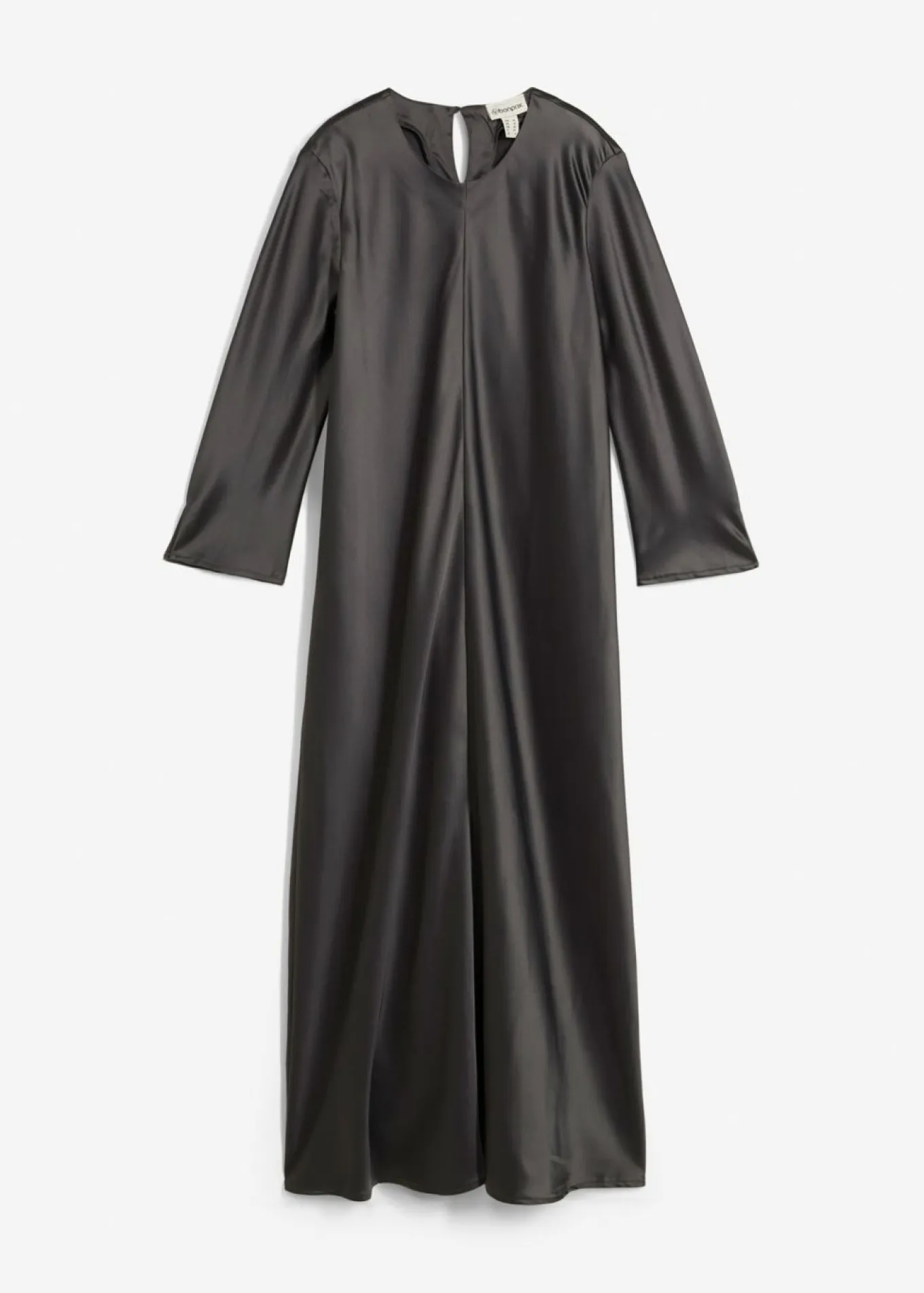 Vestido midi de satén brillante