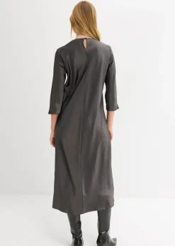 Vestido midi de satén brillante