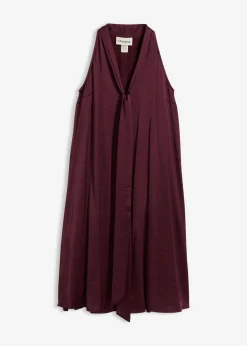 Vestido midi de satén de mezcla de viscosa
