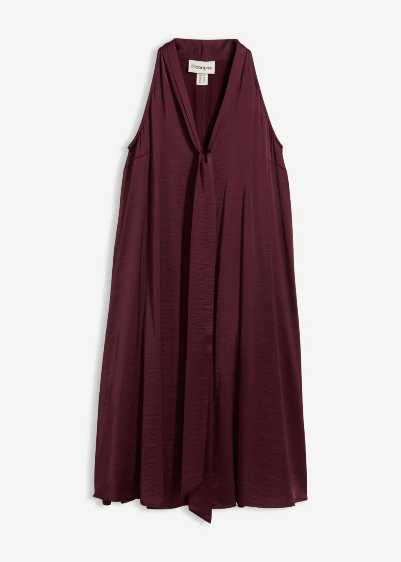 Vestido midi de satén de mezcla de viscosa