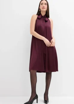 Vestido midi de satén de mezcla de viscosa