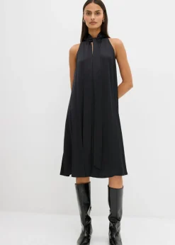 Vestido midi de satén de mezcla de viscosa