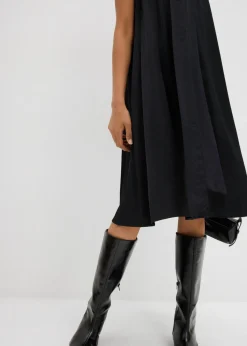 Vestido midi de satén de mezcla de viscosa