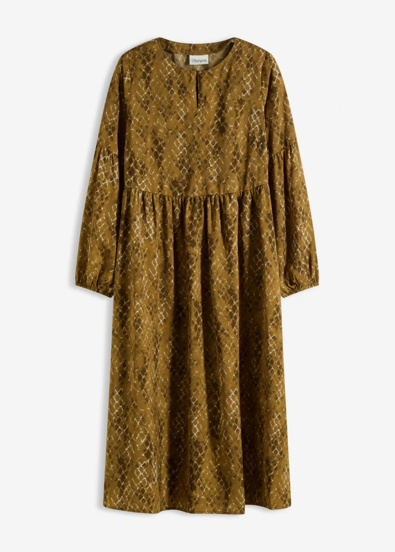 Vestido midi de satén fluido