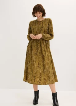 Vestido midi de satén fluido